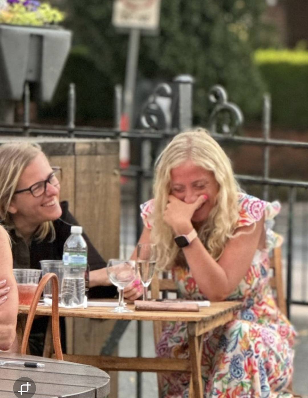 Cry-laughing at a Ladies' Night